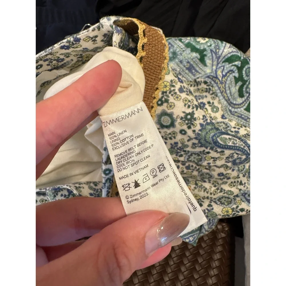 Zimmerman The Ottie Tuck Short in Green Paisley